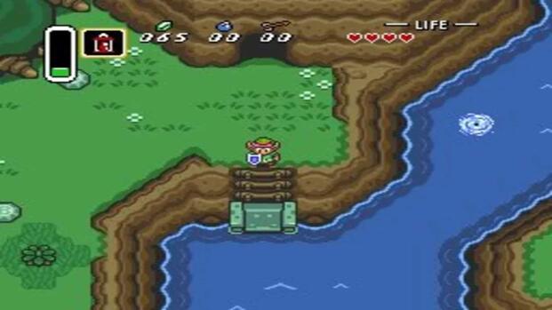 The Legend Of Zelda A Link To The Past Link Approaches Path To Water (1)
