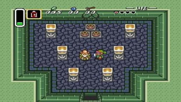 The Legend Of Zelda A Link To The Past Link With Person In Dungeon Room 