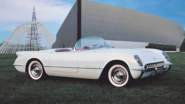 1953 Chevrolet Corvette C1 Top Down Front Angle
