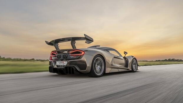 2025 Hennessey Venom F5 rear, three-quarter