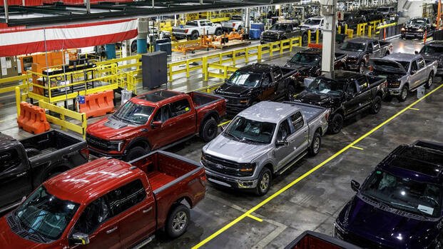 Ford F-150 Factory with trucks