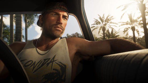 Jason looks from his car window in Grand Theft Auto 6