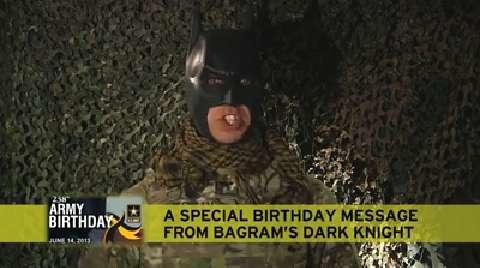 Batman Wishes Army Happy Birthday 