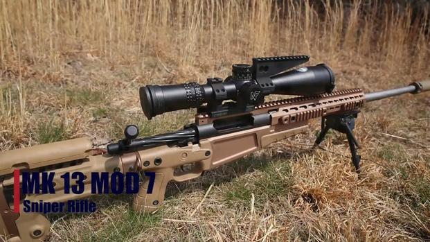 Marines Fire the MK 13 Mod 7 Sniper Rifle