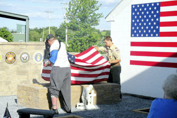 Flag retirement in Lebanon Pennsylvania