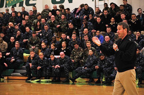 Rear Adm Little motivates US Navy sailors