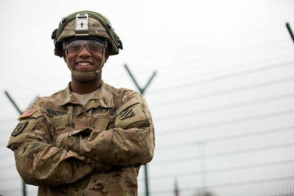 Soldiers serving in Germany discuss service and sacrifice as Veterans Day approaches. Here, Army Sgt. Charles Roseboro prepares to perform maintenance checks at the Joint Multinational Readiness Center in Hohenfels, Germany. (Courtesy photo)