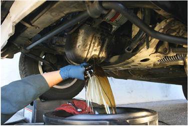 automotive oil change