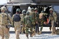 Soldiers from, the 101st Airborne Division (AASLT) Corps board a UH-60 Black Hawk helicopter in preparation for a partnered force protection patrol in Laghman province Sept. 23, 2015. (U.S. Army/Capt. Jarrod Morris)