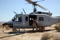 AACUS provides a material resupply for Marines assigned to Combat Logistics Battalion 8, based at Marine Corps Base Camp Lejeune, NC at Marine Air Ground Combat Center, Twentynine Palms, CA, May 14, 2018. (Matt Lyman/U.S. Marine Corps)