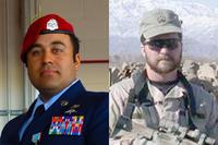 Air Force Master Sgt. Robert Gutierrez (left) and Air Force Tech. Sgt. John Chapman (right) (Air Force Photos)