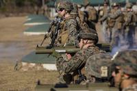 FILE PHOTO - A fire team leader with fires a M72AS 21mm Trainer System during a Tactical Small Unit Leaders Course at Camp Lejeune, N.C., Jan. 16, 2017 (U.S. Marine Corps/Cpl. Aaron Henson)