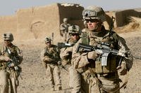 U.S. Marine Sgt. Bryan Early leads his squad of Marines to the next compound while patrolling in Helmand province, Afghanistan, Dec. 19, 2013. (U.S. Marine Corps photo by Cpl. Austin Long)