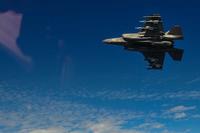 An F-35B Lightning II with the F-35B detachment of Medium Marine Tiltrotor Squadron 262 (Reinforced) carries Guided Bomb Units above the East China Sea on Feb. 3, 2019. (U.S. Marine Corps photo by Maj. Jesse Peppers)