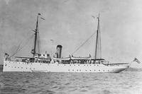 Miami-class cutter USCGC Tampa photographed in harbor, prior to the First World War. All 131 persons on board Tampa were lost when the vessel was sunk by a German torpedo. (U.S. Navy)