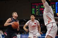 U.S. Army 1st Lt. Allyson Lehman, United States Armed Forces Military World Games Women's Basketball player, prepares to shoot a basket during the Conseil International du Sport Militaire Women's Basketball Competition in Wuhan China, Oct. 22, 2019. (U.S. Air Force/Staff Sergeant James R. Crow)