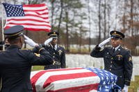 New York Military Forces Honor Guard provide military honors