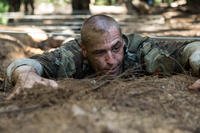 A future Ranger candidate low crawls.