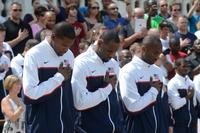 Kobe Bryan, Lebron James, and Kevin Durant at Arlington National Cemetery