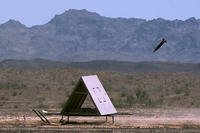 Raytheon Company’s new laser-guided Excalibur S 155mm artillery round scored direct hits on a moving target in a secret, live-fire test for the Marine Corps last spring at Yuma Proving Ground, Arizona. (Raytheon)