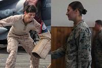 U.S. Marine Cpl. Shannon Lilly  and U.S. Marine Corps Cpl. Julianna Yakovac.