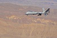 An MQ-9 Reaper flies over the Nevada Test and Training Range.