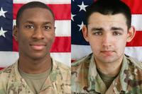 Army Spc. Octavious Deshon Lakes Jr. and Spc. Nicholas C. Panipinto.