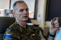 Gen. Gary Thomas during his visit to Marine Corps Base Hawaii.