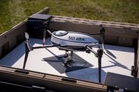 A new patrolling drone at Travis Air Force Base, California