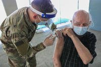 World War II Army veteran COVD-19 vaccine