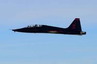 A T-38 Talon flies over Beale Air Force Base.