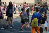 Children attend back-to-school events.