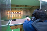 Shooter takes part in the Criminal Investigation Command protective services qualification.