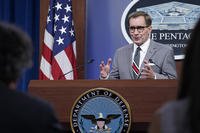 Pentagon spokesman John Kirby speaks