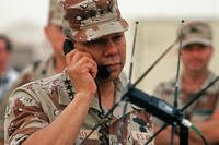 Colin Powell during Operation Desert Shield