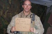 Joshua Plummer on his first deployment to Iraq in 2006