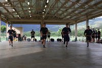 Hawaii Army National Guard soldiers take the occupational physical assessment test (OPAT).