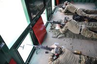 Members of the FBI's Milwaukee Special Weapons and Tactics team practice sniper training.