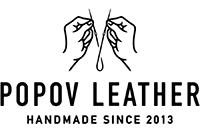 Popov Leather logo. Handmade since 2013.