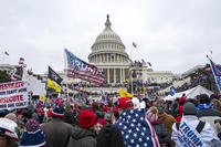 Rioters loyal to President Donald Trump rally at the U.S. Capitol in Washington.