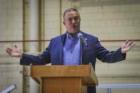 U.S. Rep. Don Bacon speaks during an event at Offutt Air Force Base.