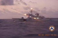 Chinese coast guard ship in the disputed South China Sea