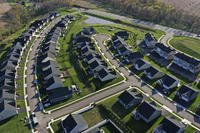 New Homes dot the landscape in Middlesex Township, Pa.