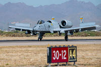 A U.S. Air Force A-10 Thunderbolt II taxis at Davis-Monthan Air Force Base
