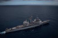 U.S. Navy Ticonderoga-class guided-missile cruiser USS Lake Erie