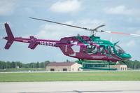 A LifeFlight Eagle helicopter demonstrates its EMS capabilities