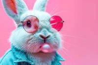 stock photo bubble gum bunny