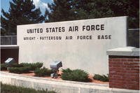 A sign at Wright-Patterson Air Force Base in Dayton, Ohio.