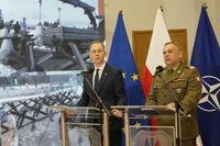 Polish military leaders speak about a program to strengthen the defense of Poland's borders.