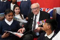 D-Day veteran and Ambassador for the British Normandy Memorial, Ken Hay, 98